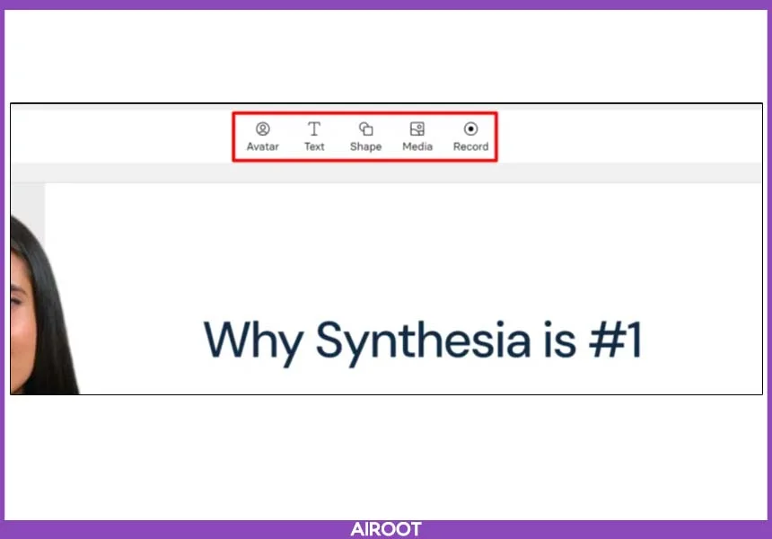 انتخاب بکگراند و آواتار و عناصر ویدیو با هوش مصنوعی Synthesia - AI