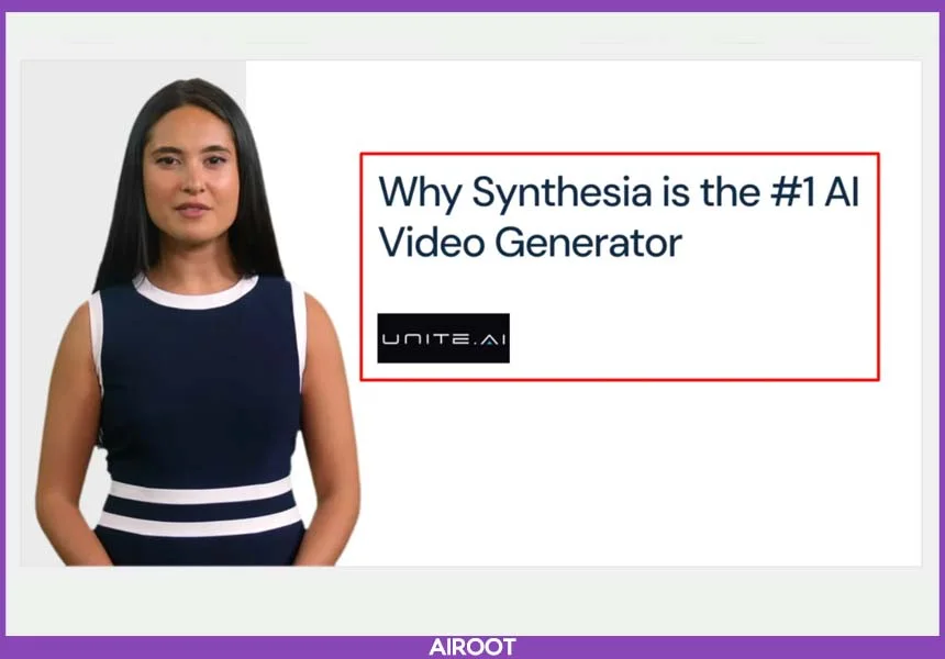 انتخاب بکگراند و آواتار و عناصر ویدیو با هوش مصنوعی Synthesia - AI