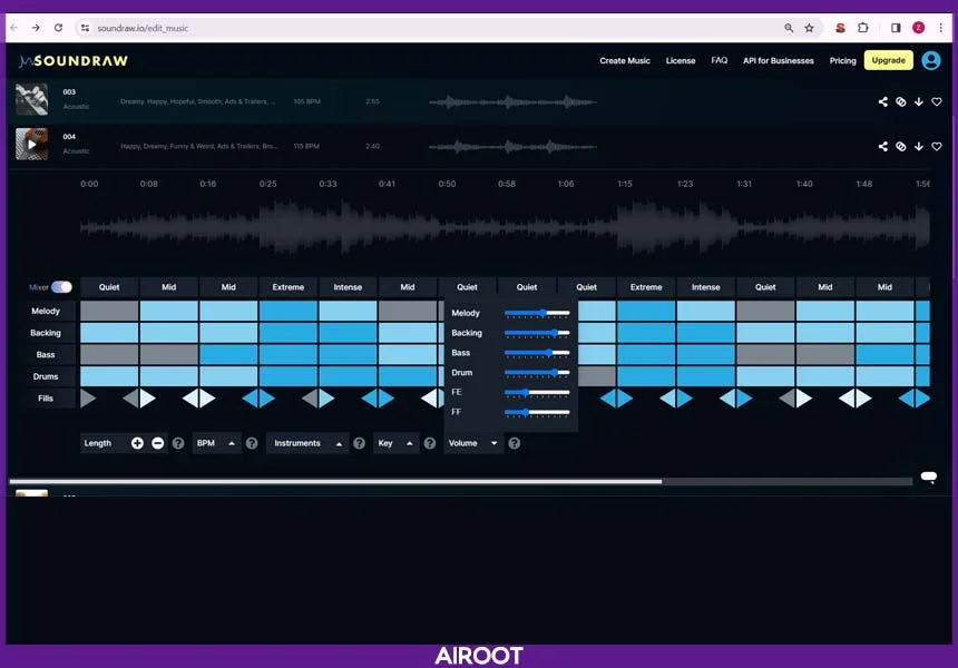 ایجاد موسیقی با هوش مصنوعی Soundraw - AI