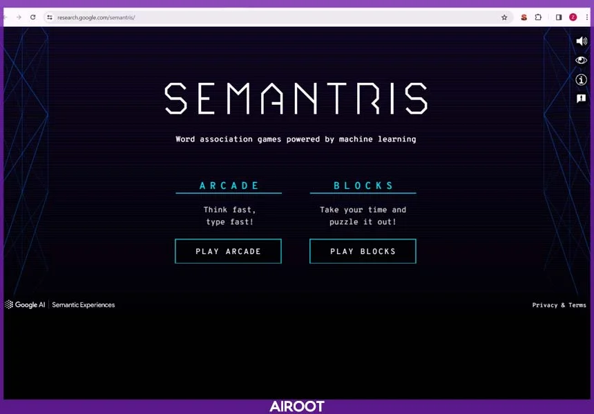 وبسایت هوش مصنوعی Semantris چیست