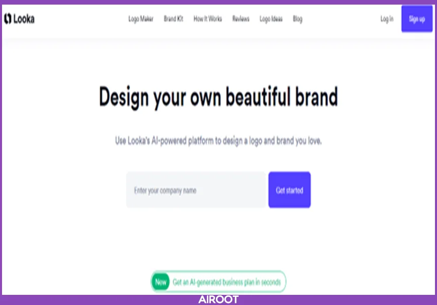 سایت هوش مصنوعی طراحی لوگو Looka