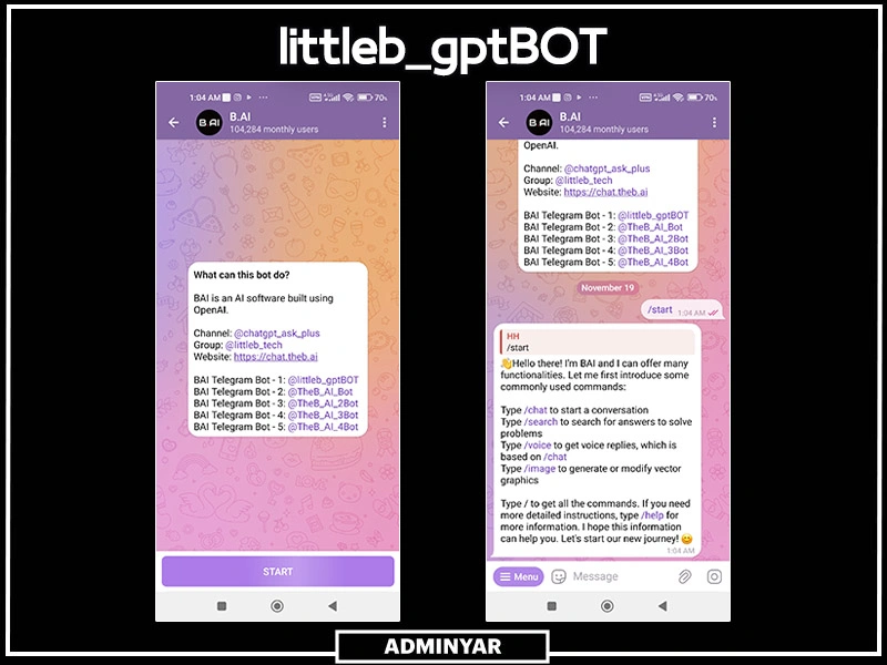 littleb gptBOT بهترین ربات تلگرام چت جی پی تی