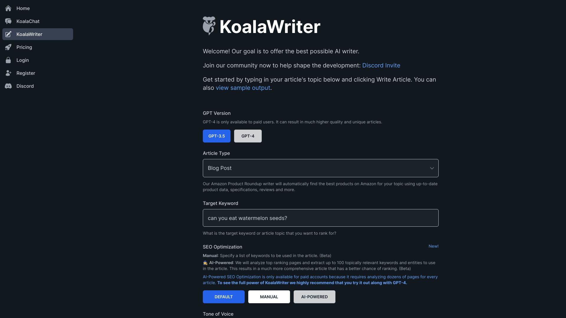 KoalaWriter