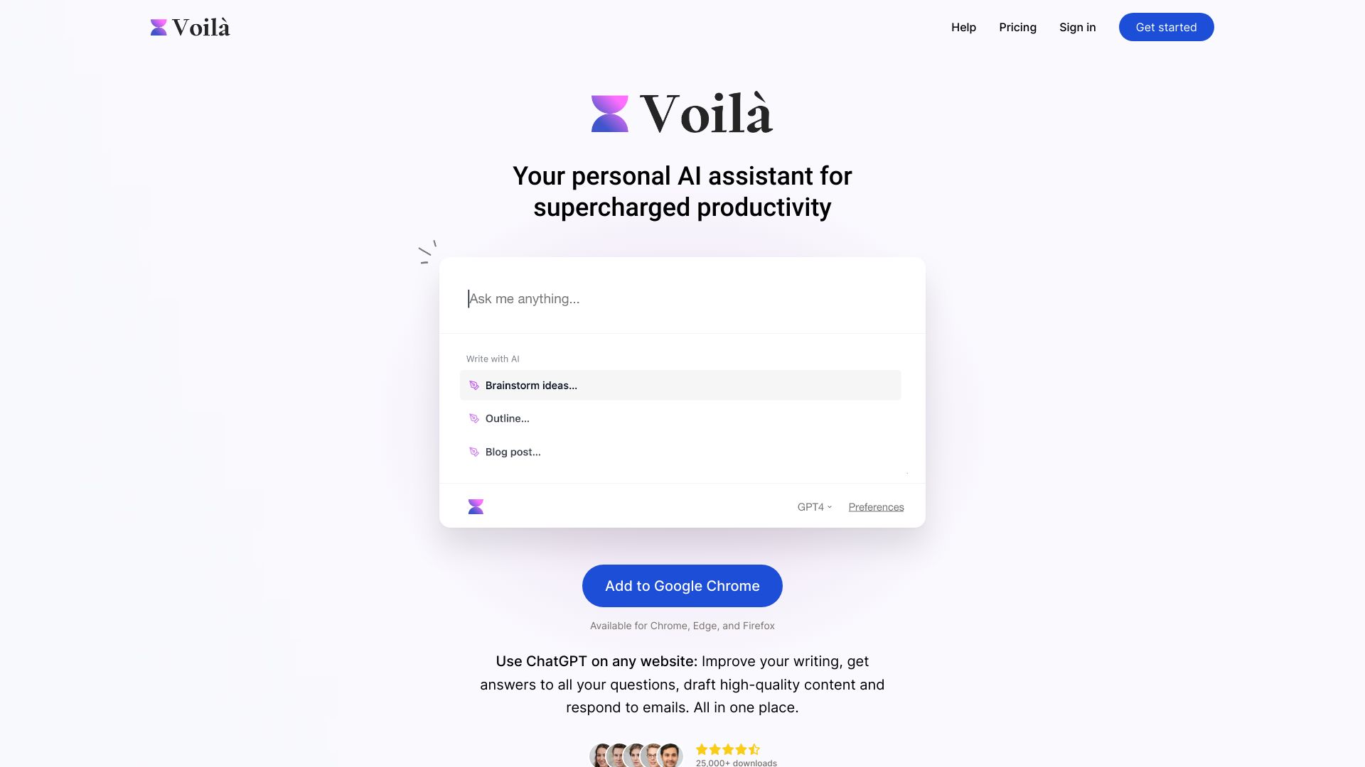 Voilà – ChatGPT browser assistant