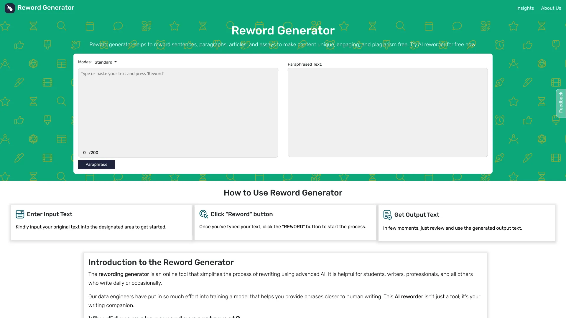 Reword Generator