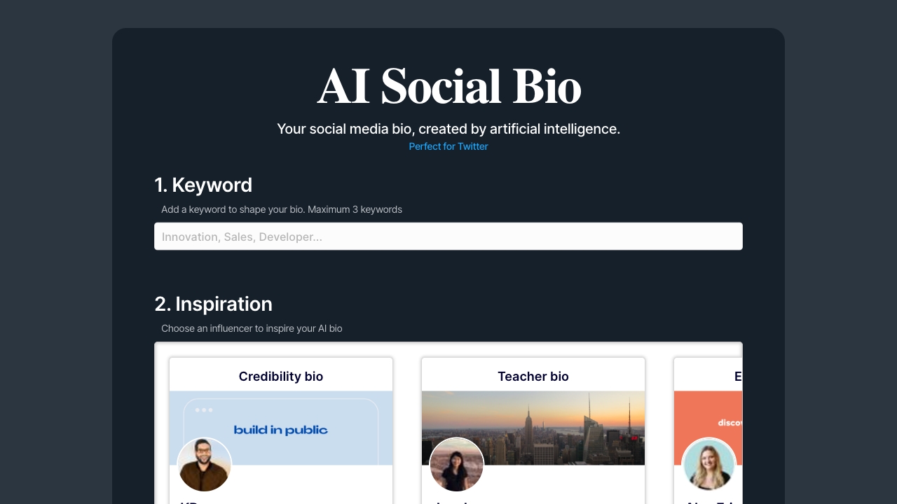 AI Social Bio