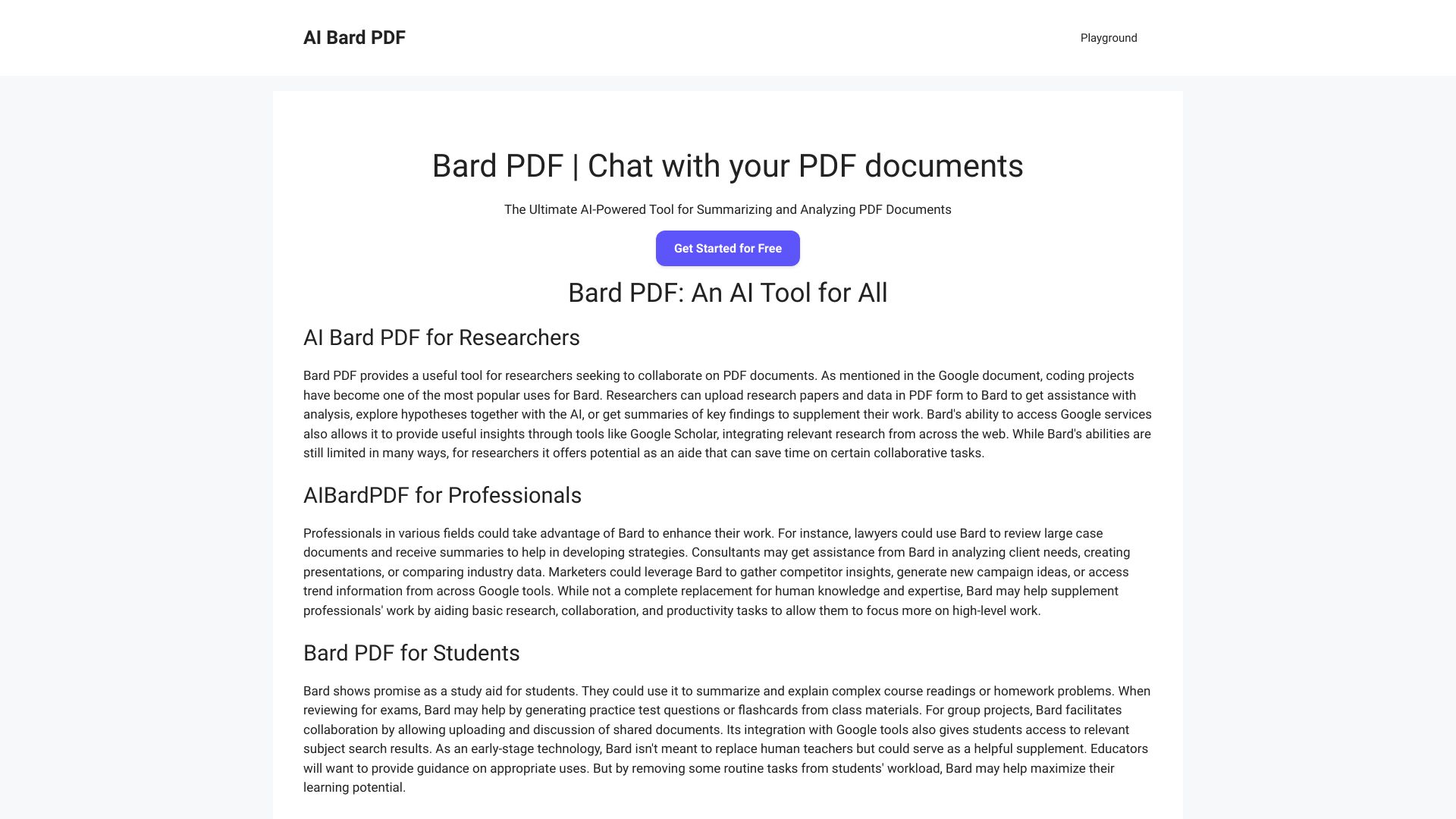 Bard PDF