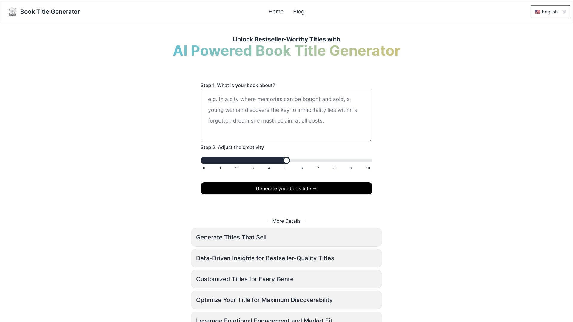 Book Title Generator