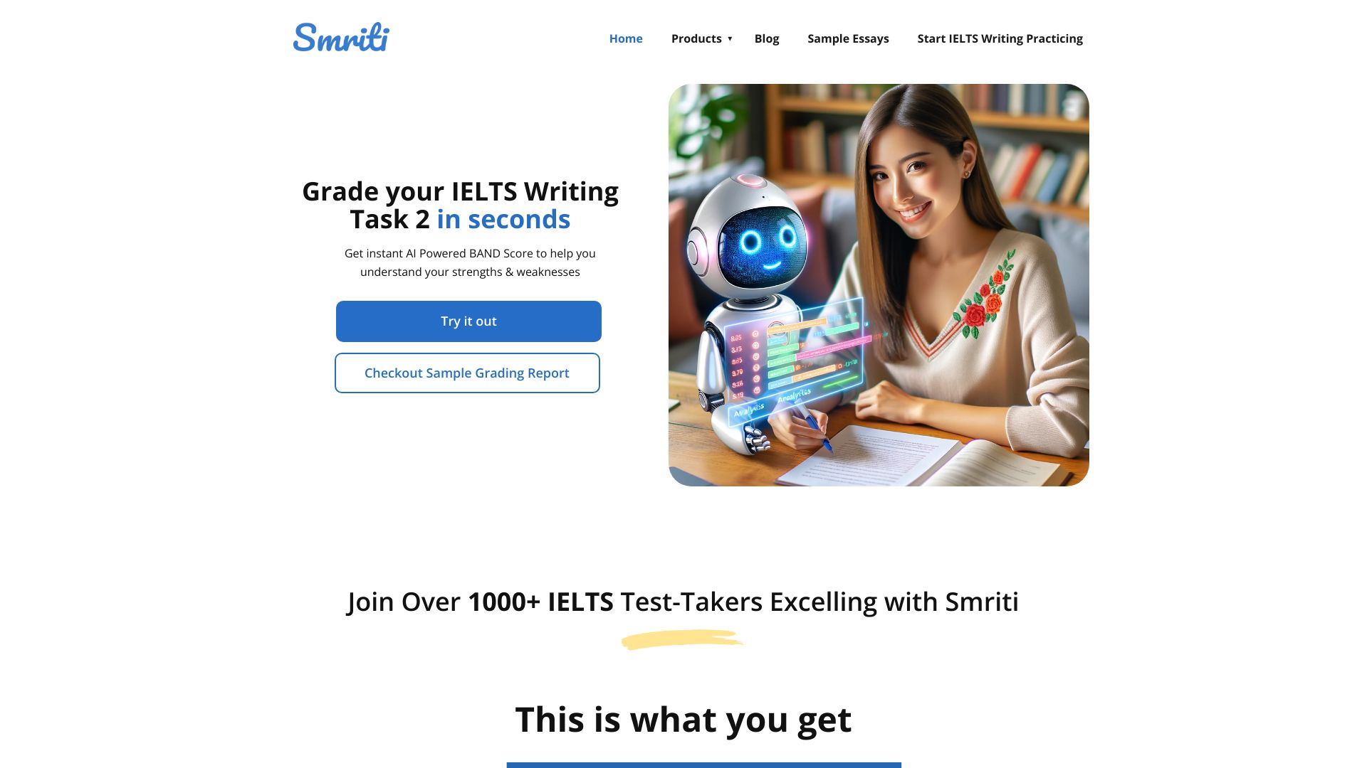 Smriti IELTS Writing Checker