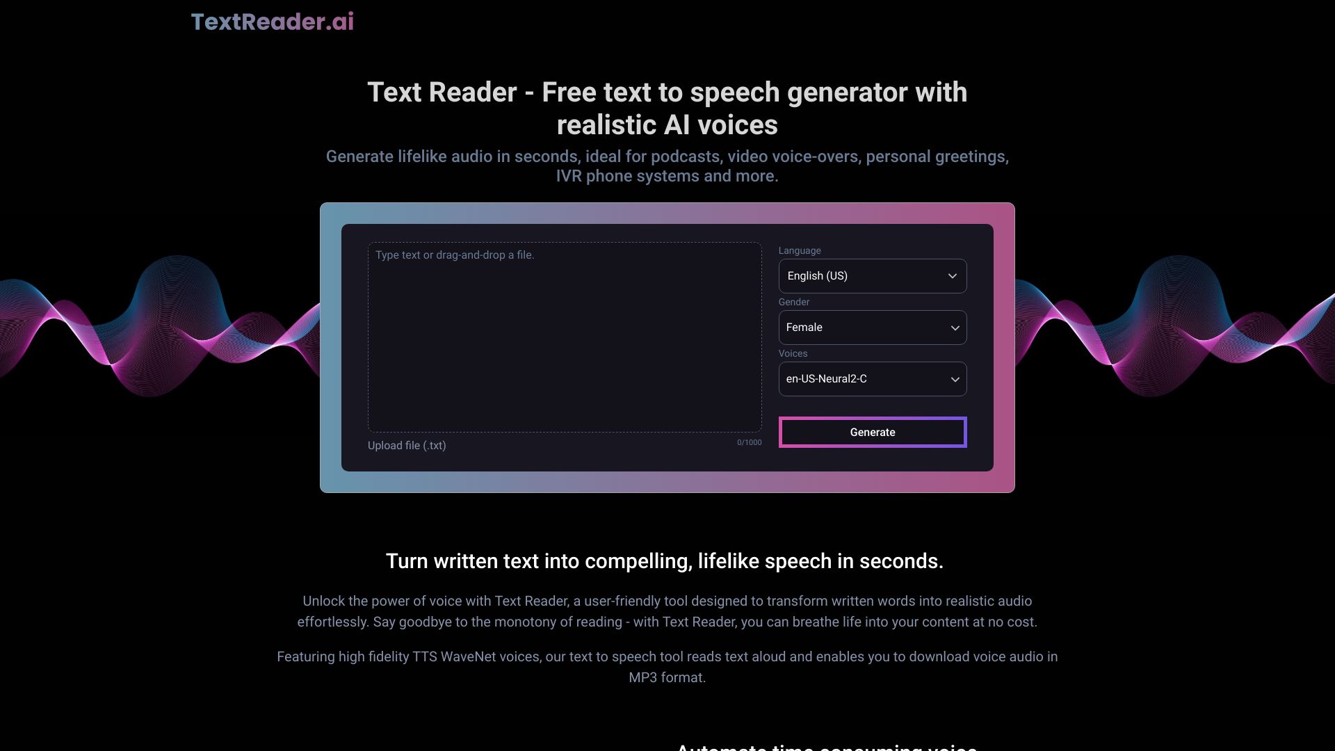 Text Reader AI