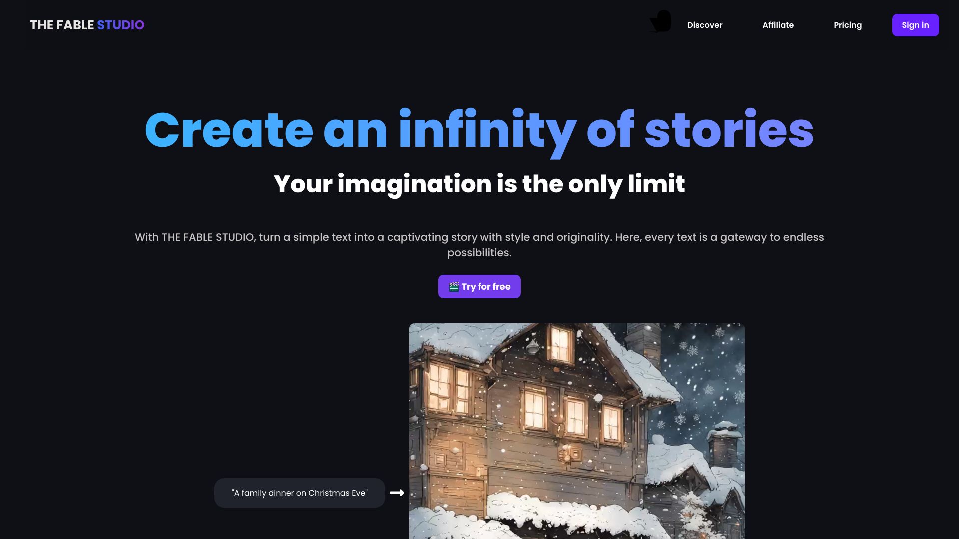 Turn texts into AI-animated stories