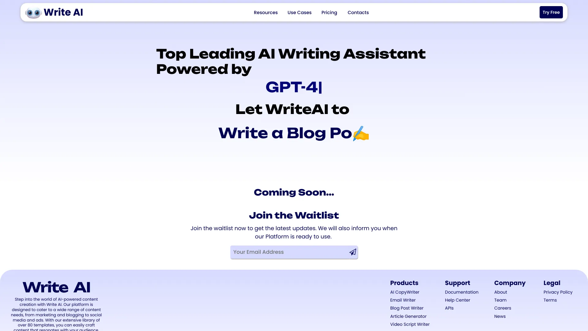 WriteAI.me – AI Copywriting Tool