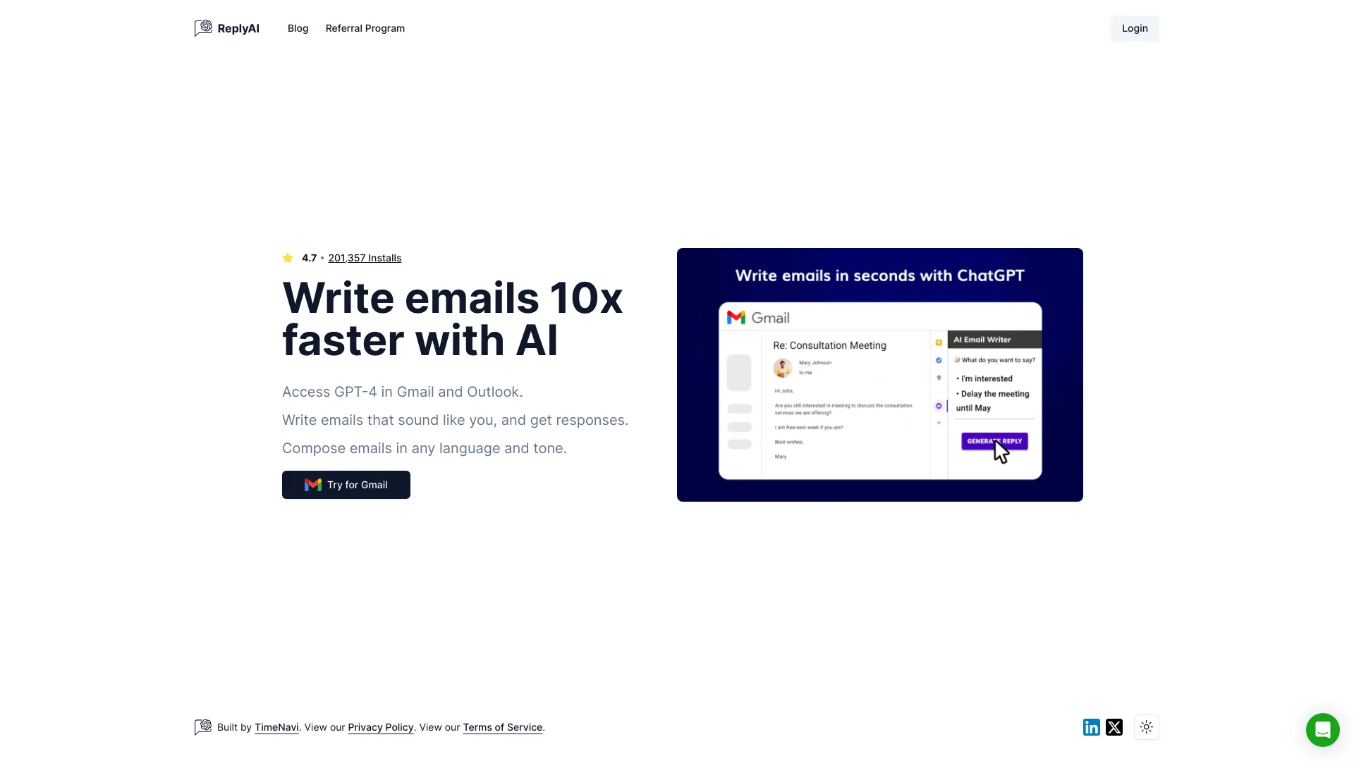 AI Email Writer for Gmail