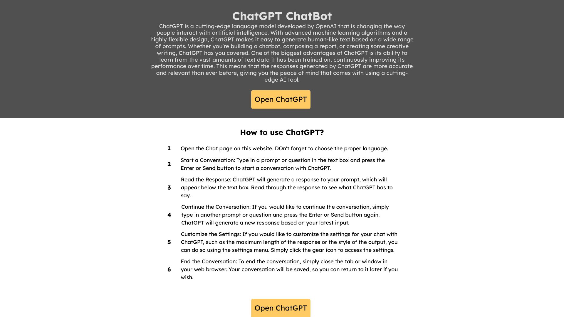 ChatGPT – Online AI Chat Unlimited