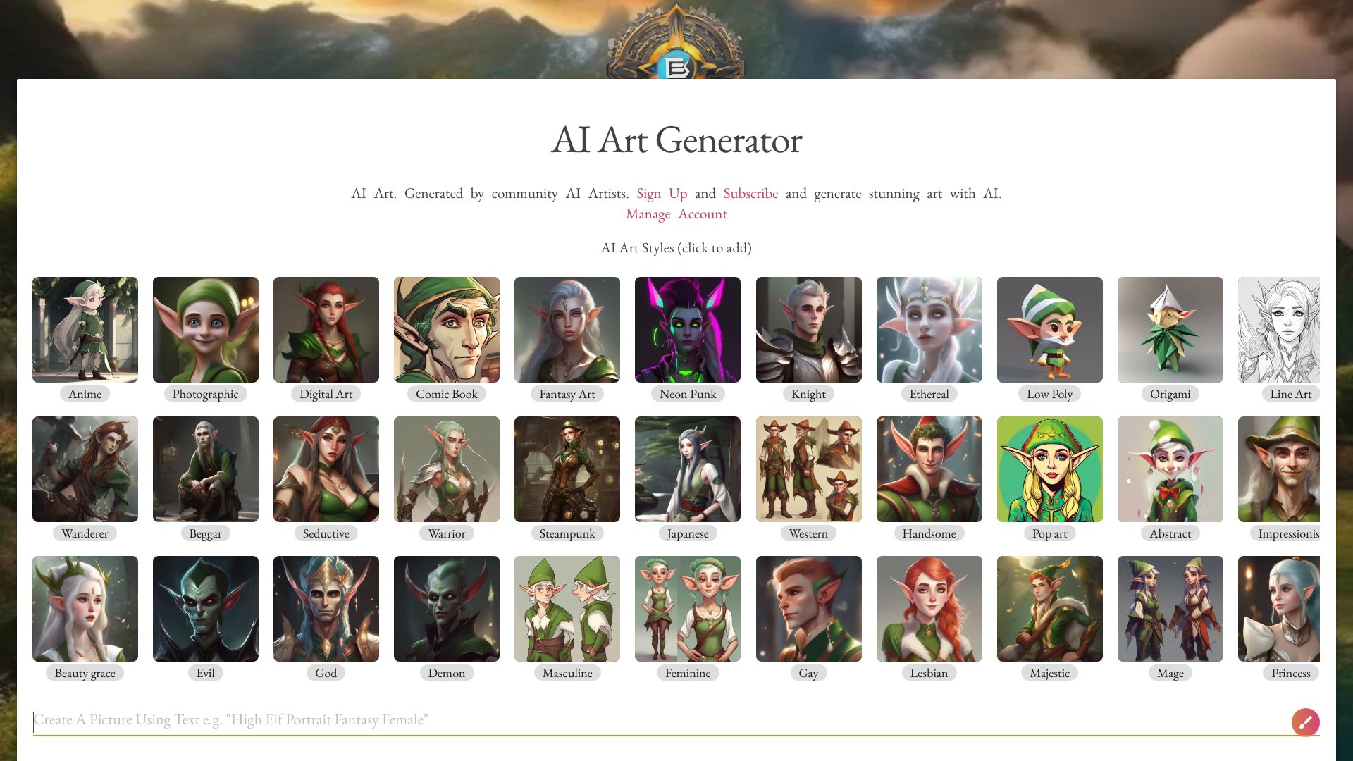 EBank – AI Art Generator + AI Art Search