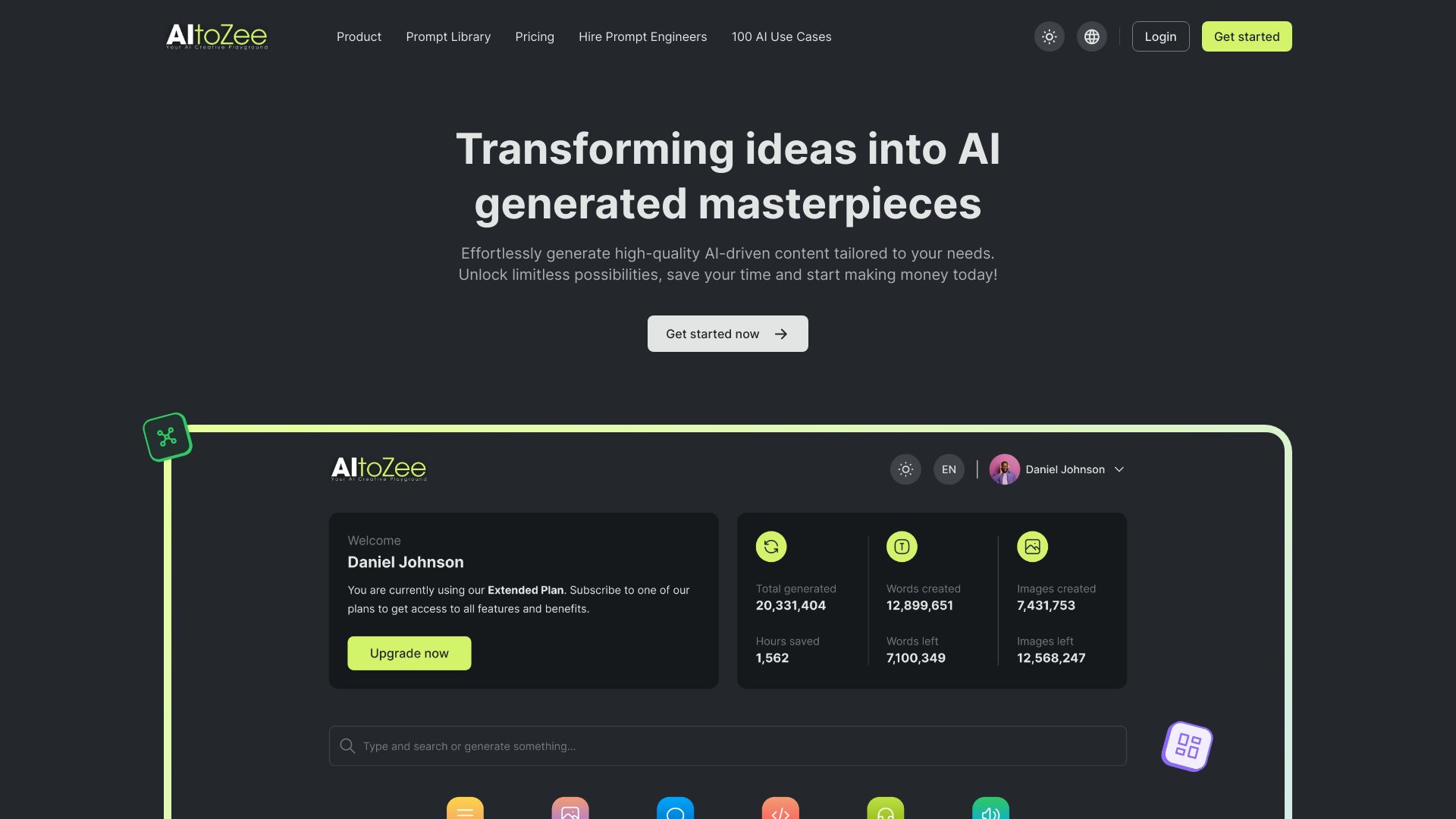 AItoZee – Your Creative AI Playground