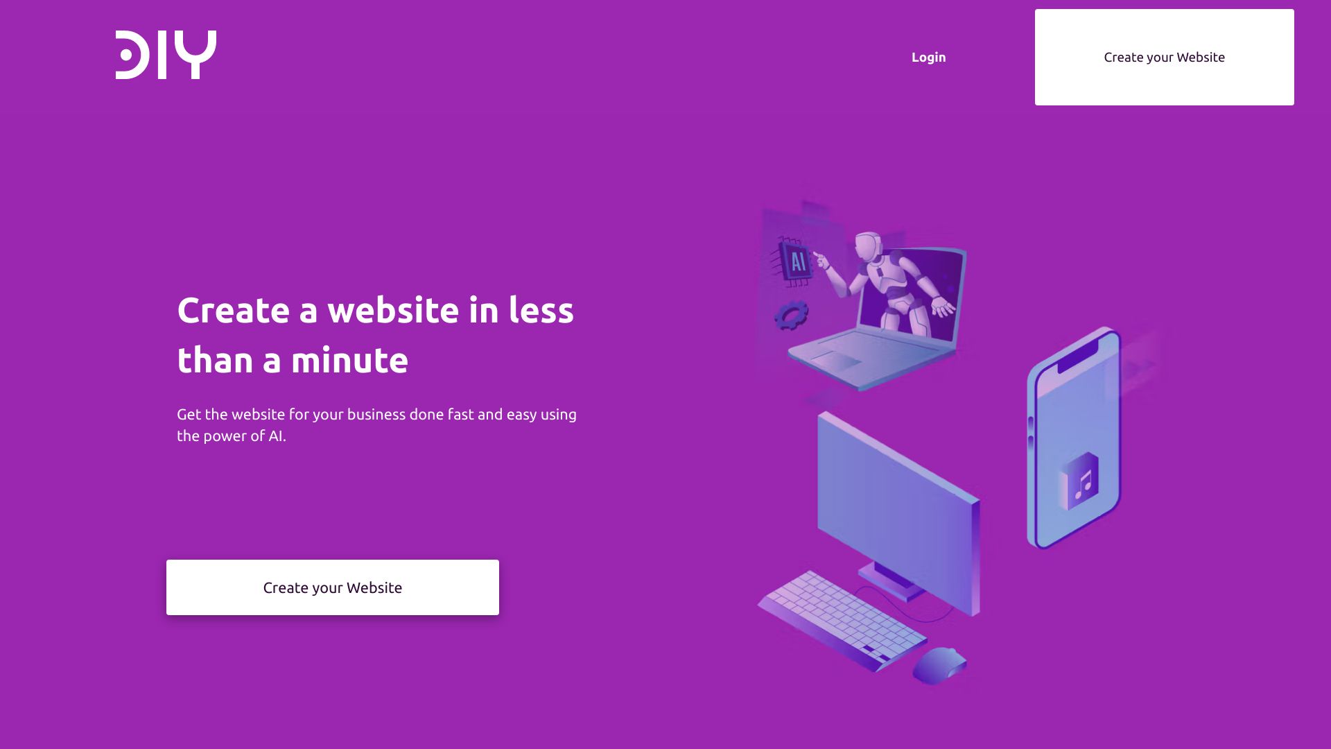 DIY Websites AI Website Builder